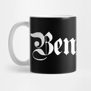 Bensheim written with gothic font Mug